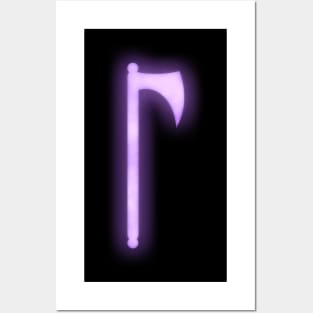 Spiritual Weapon (Purple Battleaxe) Posters and Art